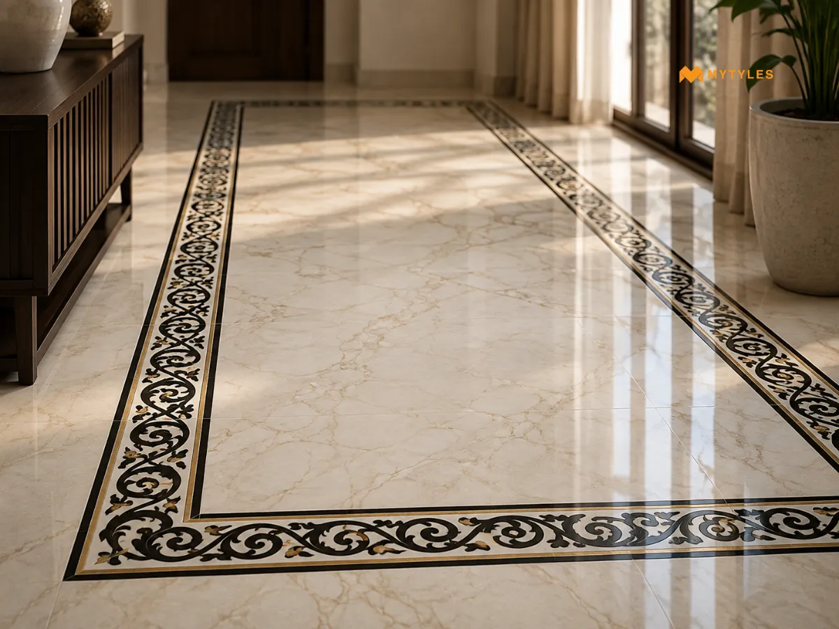Patterned Border Along Passage Floors